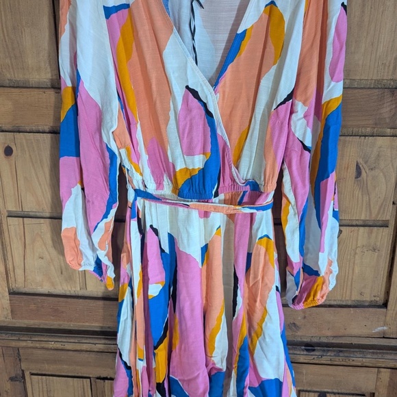 Ava&Viv Wrap Dress. Soft Femininity/Romantic Core. Resort/Vacation Ready. - Picture 2 of 6